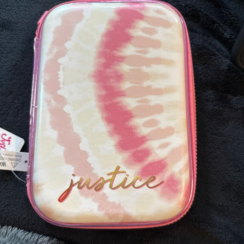 Justice pencil case pink